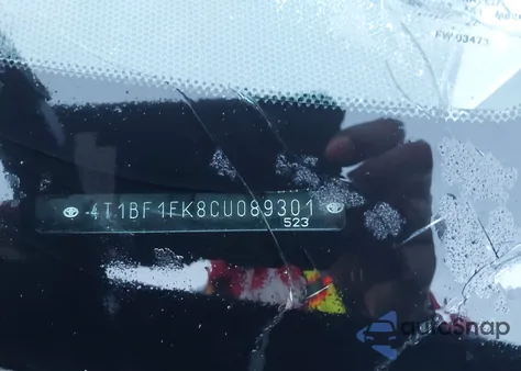 2012 Toyota Camry Se from USA, damaged, VIN 4T1BF1FK8CU089301